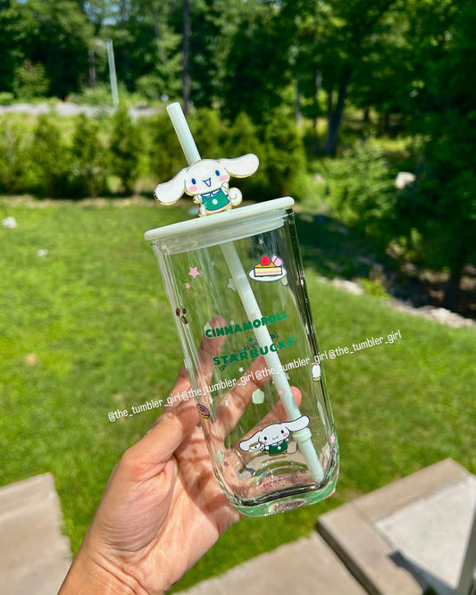2026 Philippines Exclusive Cinnamoroll 16oz Glass Cup (READY TO SHIP)