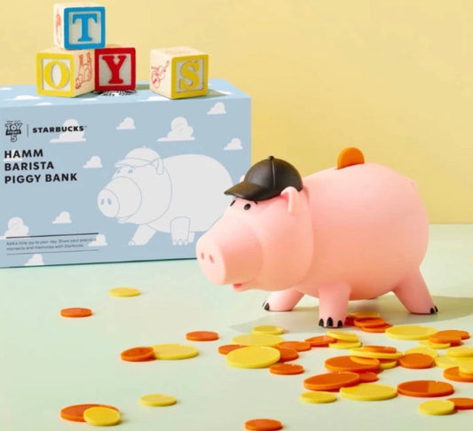 Starbucks Korea x Toy Story 5 Hamm Barista Piggy Bank