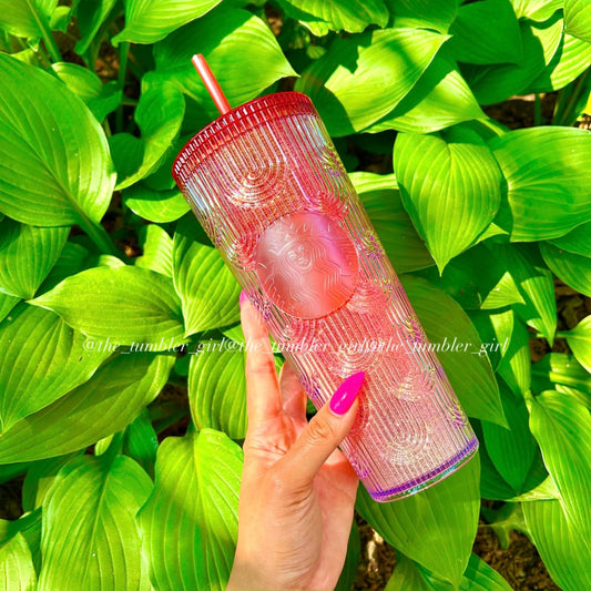 Starbucks China Red Glittery Scales Tumbler (READY TO SHIP)