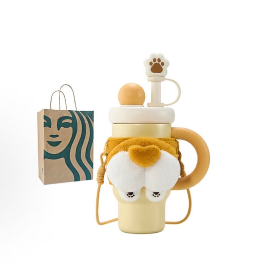 Starbucks China 2026 Paws Series 28oz Stainless Steel Tumbler With Sleeve