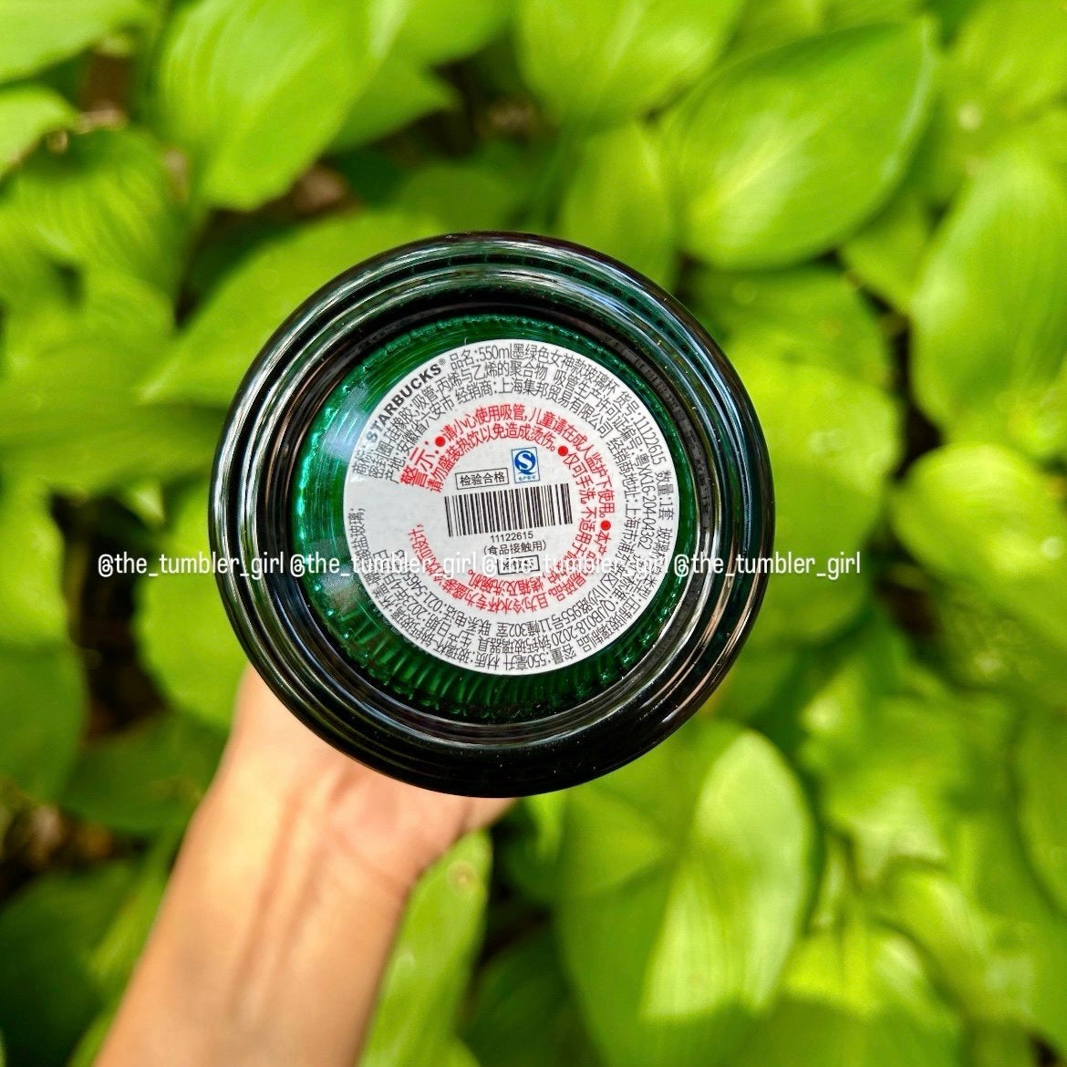 Starbucks China Exclusive 18oz Emerald Green Glass Cold Cup (READY TO SHIP)
