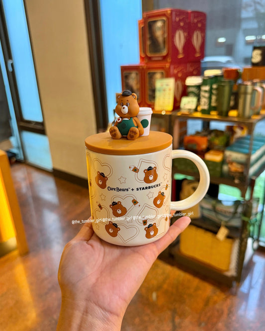 2026 Taiwan Exclusive Care Bears Collection 12oz Ceramic Mug With Lid (Ships Early November)