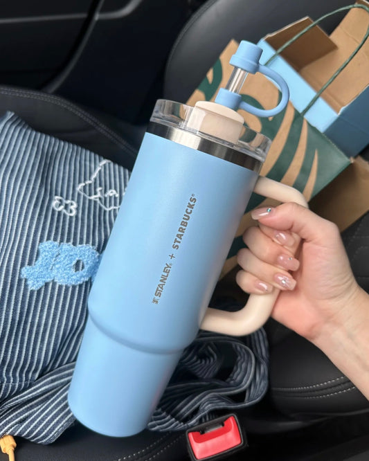 Starbucks China x Stanley 2024 Summer Blue 30oz Stainless Steel Tumbler