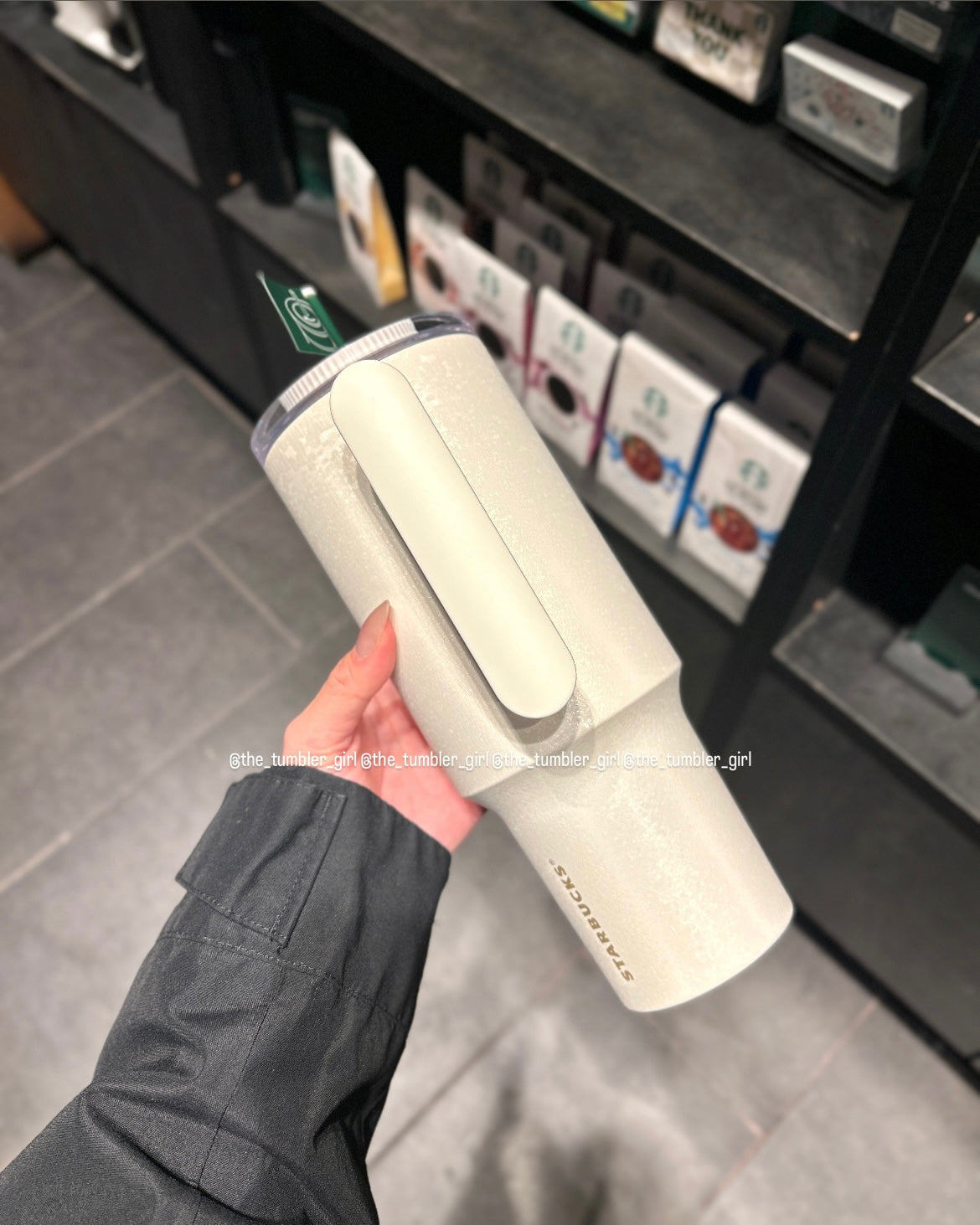 Starbucks 2026 White Icey Leak Proof SS 40oz Tumbler with Handle