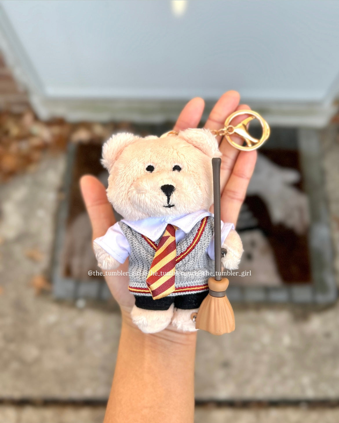 Starbucks China × Harry Potter Gryffindor House Bear Bearista Keychain (READY TO SHIP)