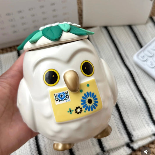 Starbucks China 13oz Ceramic Owl Mug w/ Heat-Changing Eyes (READY TO SHIP)