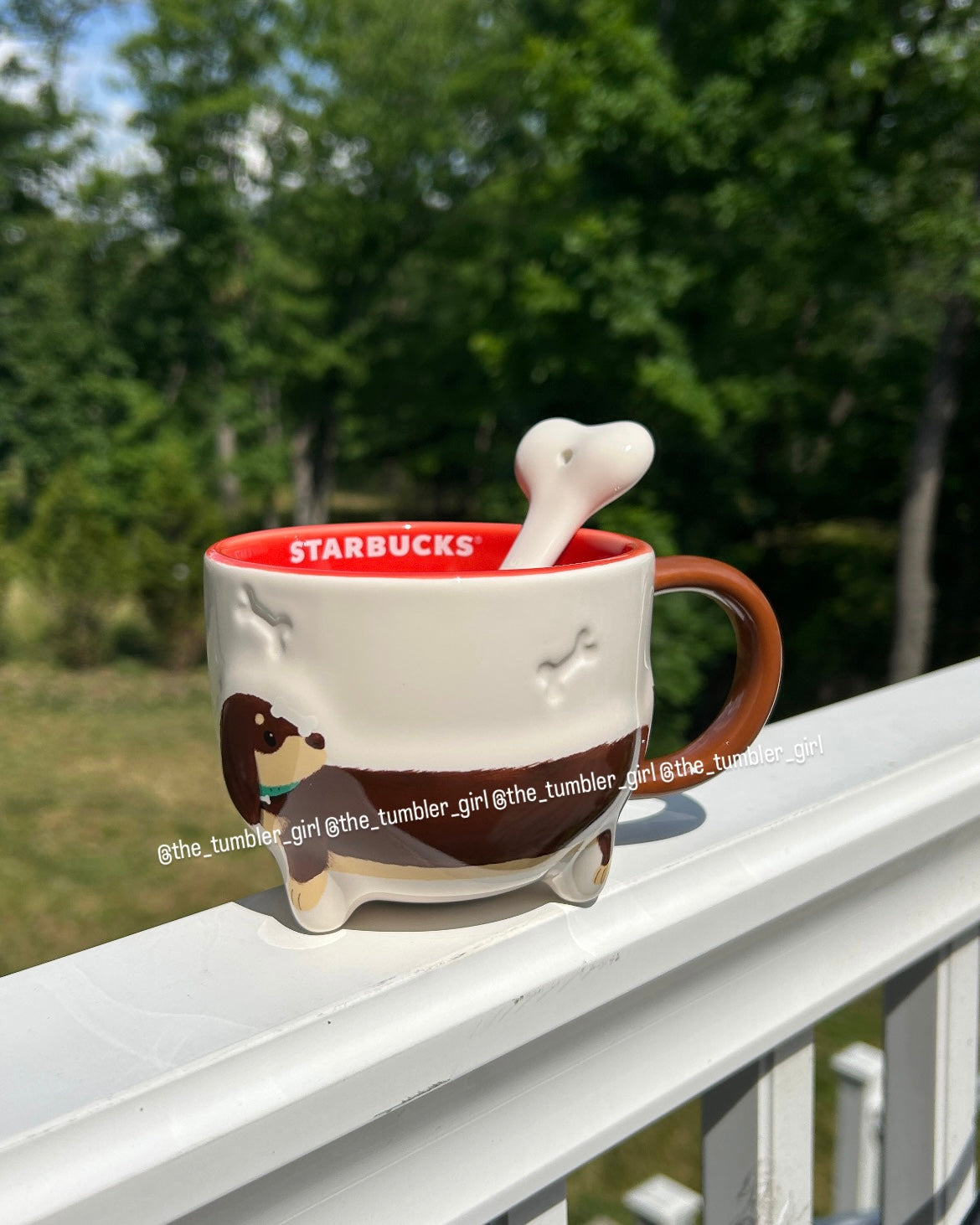 2026 China Exclusive Paw Series 13oz Dachshund Ceramic Mug With Stirrer (READY TO SHIP)