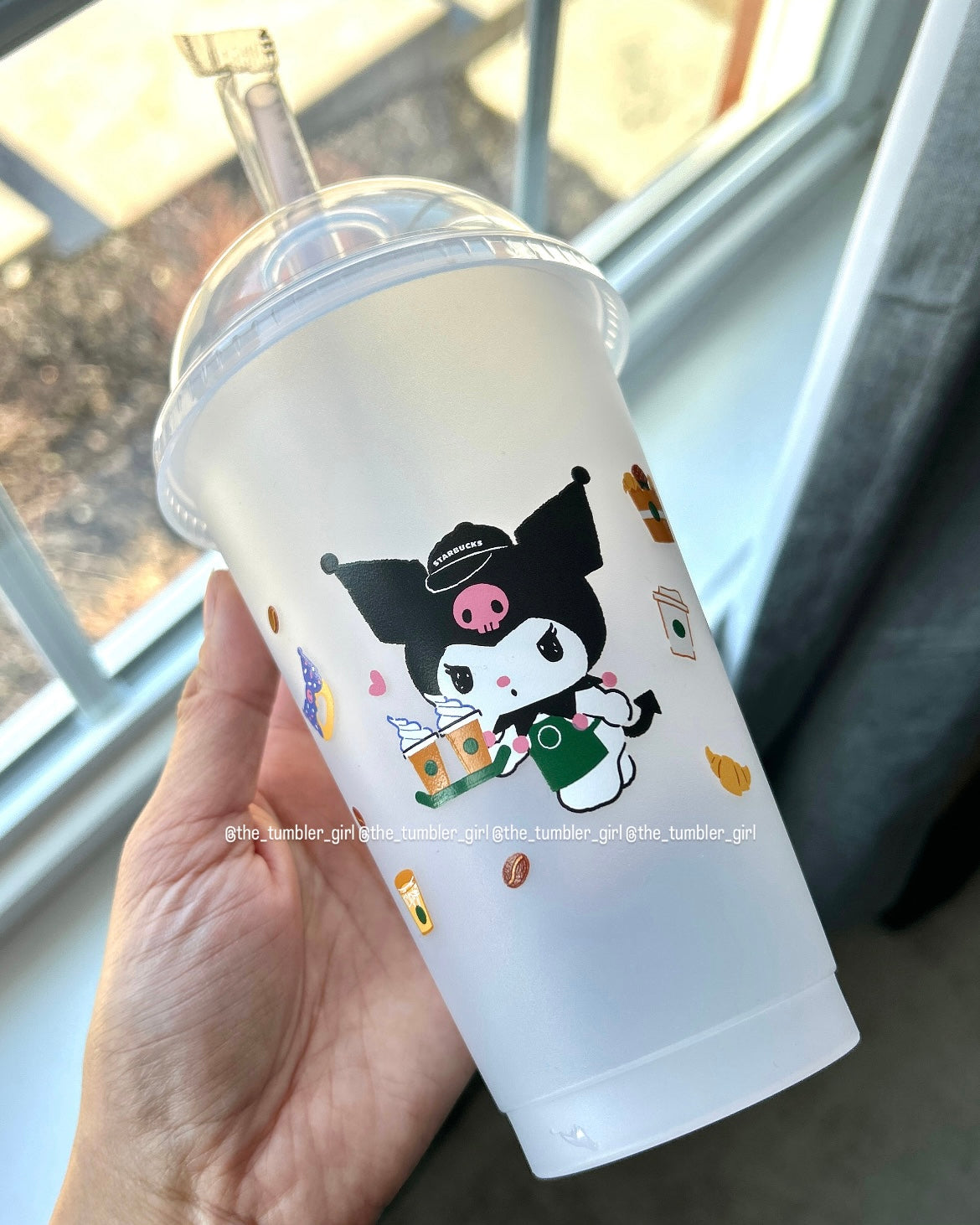 Starbucks Hong Kong x Kuromi Color-Changing Reusable Cold Cup with Straw & Topper (READY TO SHIP)
