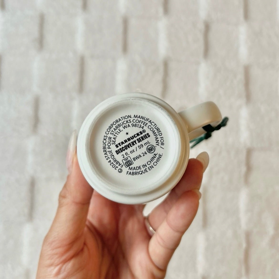 Starbucks New York City Mini Ceramic Ornament Mug  Discovery Series 2oz (READY TO SHIP)