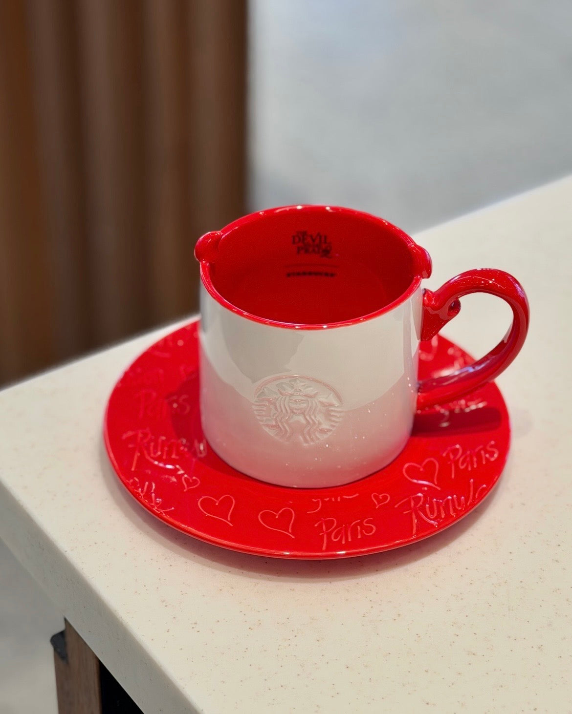Starbucks China x The Devil Wears Prada 12oz Ceramic Mug & Saucer (READY TO SHIP)