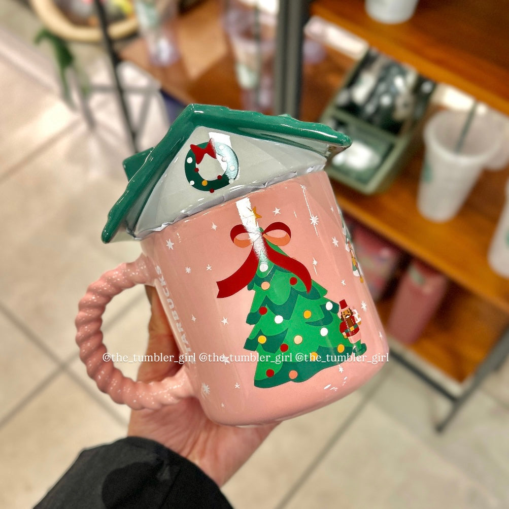 Starbucks 2025 Holiday Gingerbread House Bear Ceramic Mug 14oz (READY TO SHIP)