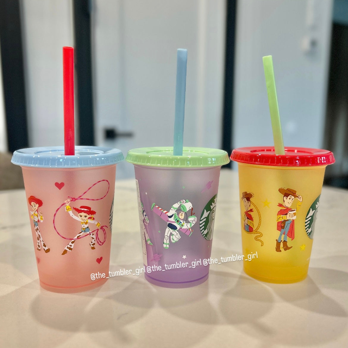 Starbucks Korea x Toy Story 5 Series 8oz Reusable Cold Cups Set (READY TO SHIP)