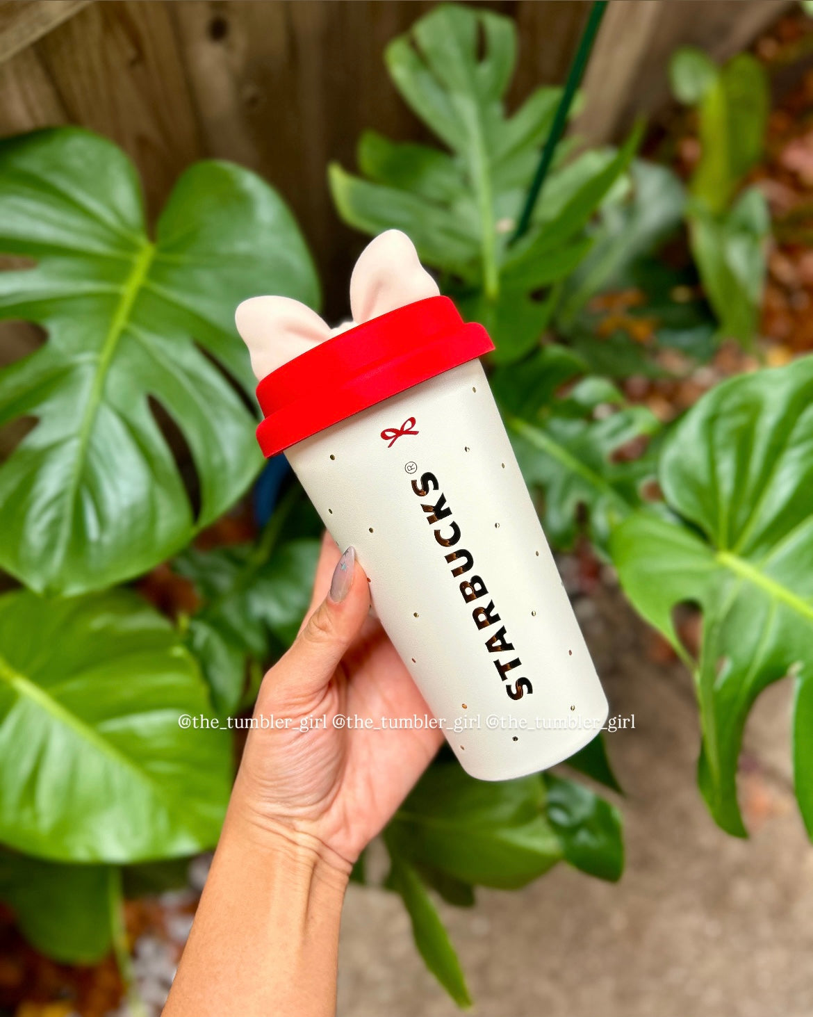 Starbucks China 2025 Holiday 14.5oz Red Bow Stainless Steel Cup (READY TO SHIP)