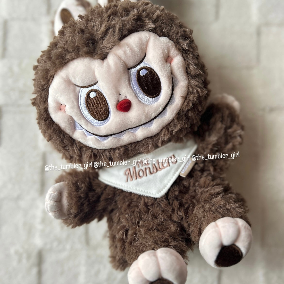 POP MART POP LAND LABUBU Hand Puppet Plush (Brown/Light Brown)