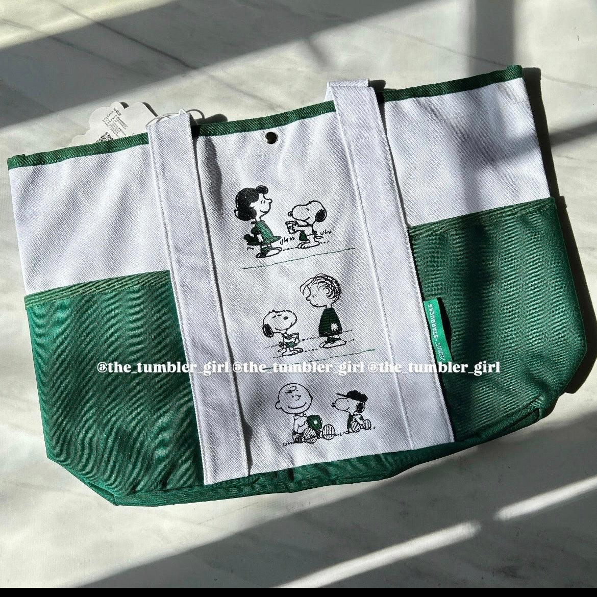 Starbucks China x PEANUTS Snoopy Canvas Tote Bag (READY TO SHIP)