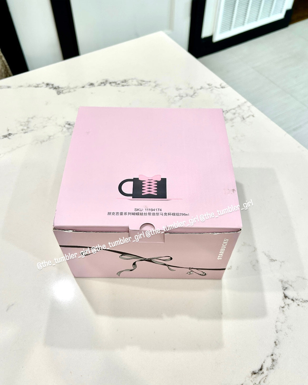 2026 China Exclusive Punk Ballet Pink 10oz Mug and Saucer Set (READY TO SHIP)