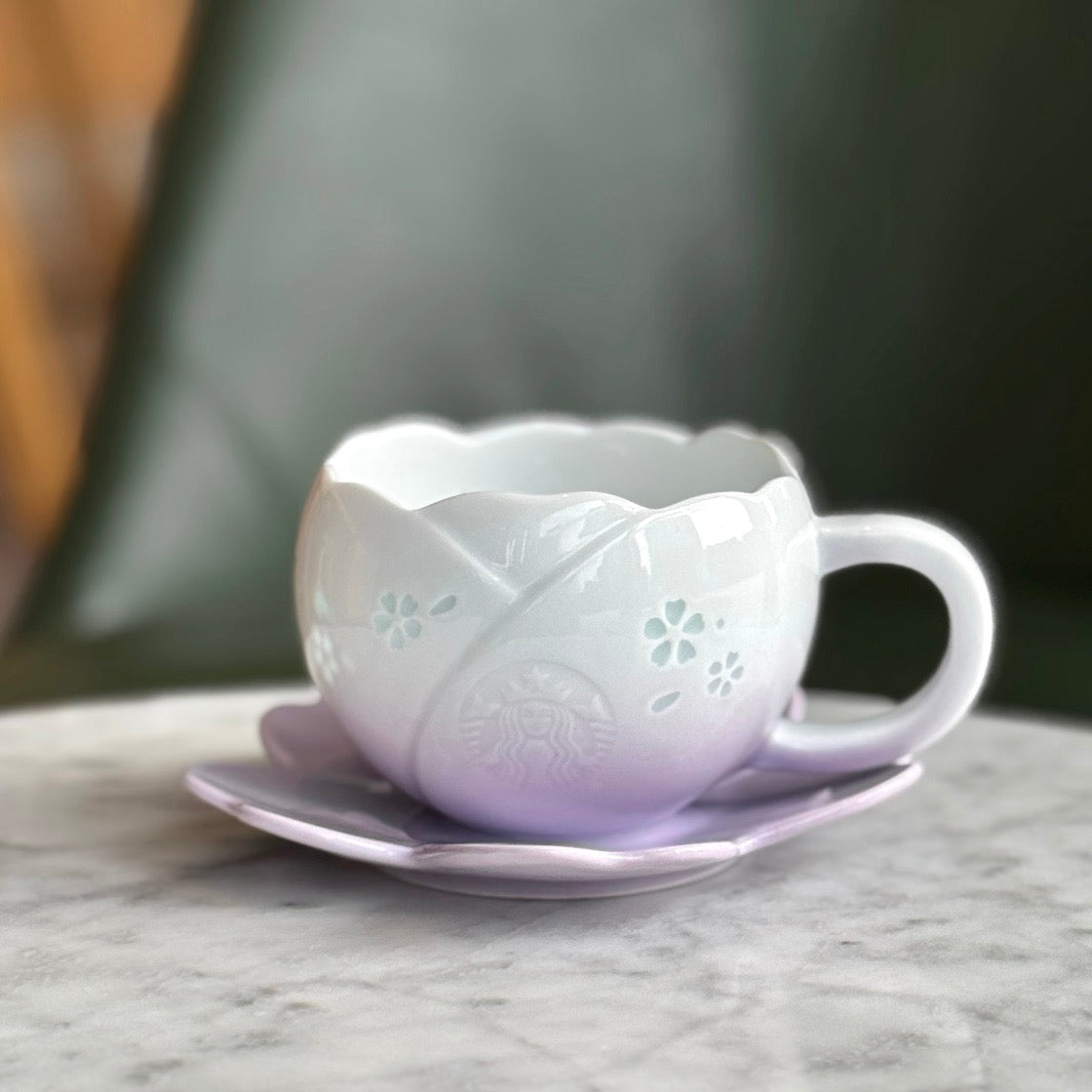 Starbucks China Sakura Series Porcelain Mug & Saucer Set 11oz