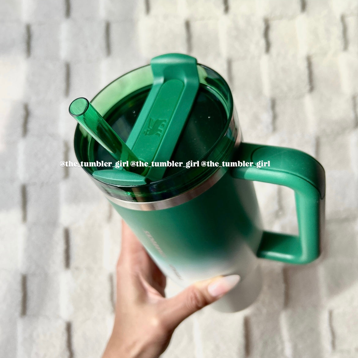 Starbucks Taiwan x Stanley 40oz Green Gradient Stainless Steel Tumbler (READY TO SHIP)