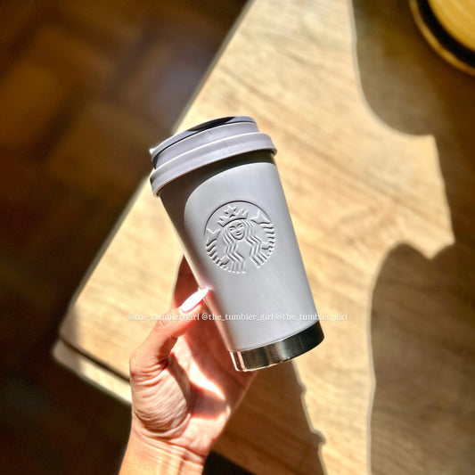 Starbucks Thailand Stone Grey 12oz Stainless Steel Tumbler