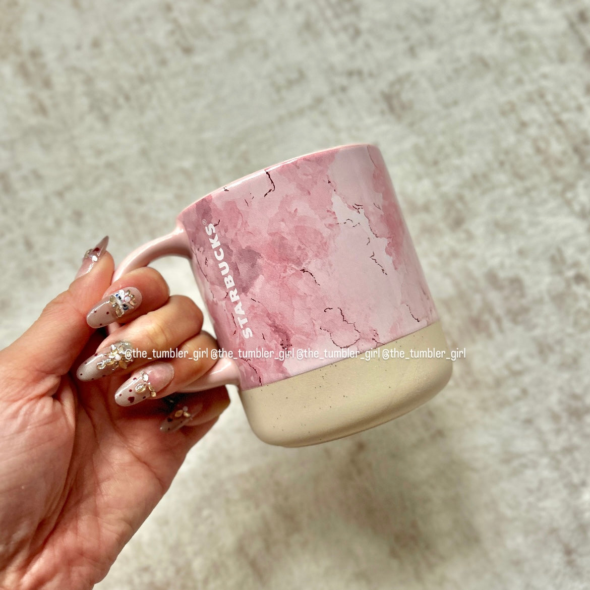 Starbucks Japan Sakura Cherry Blossom Marble Mug 12oz (READY TO SHIP)