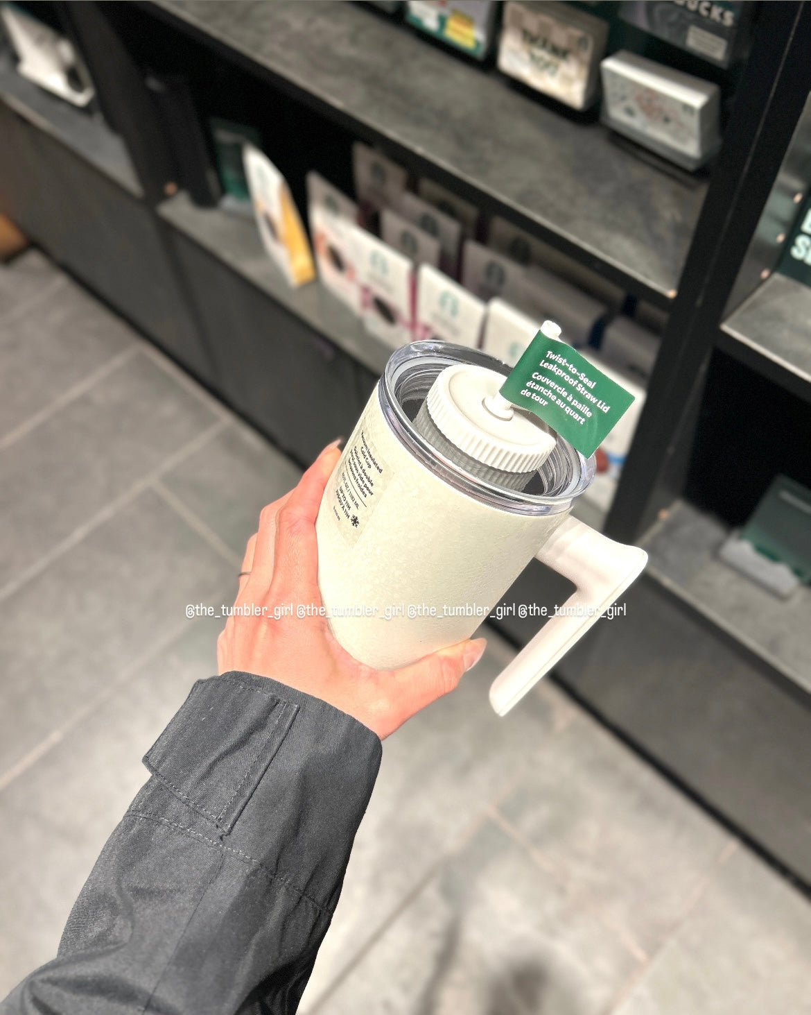 Starbucks 2026 White Icey Leak Proof SS 40oz Tumbler with Handle