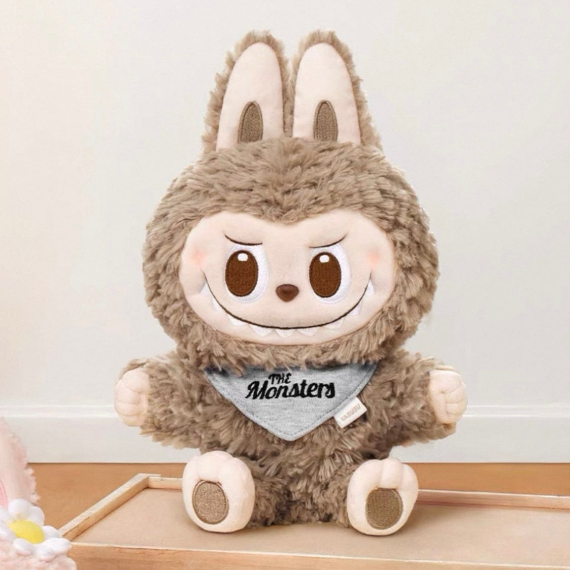 POP MART POP LAND LABUBU Hand Puppet Plush (Brown/Light Brown)