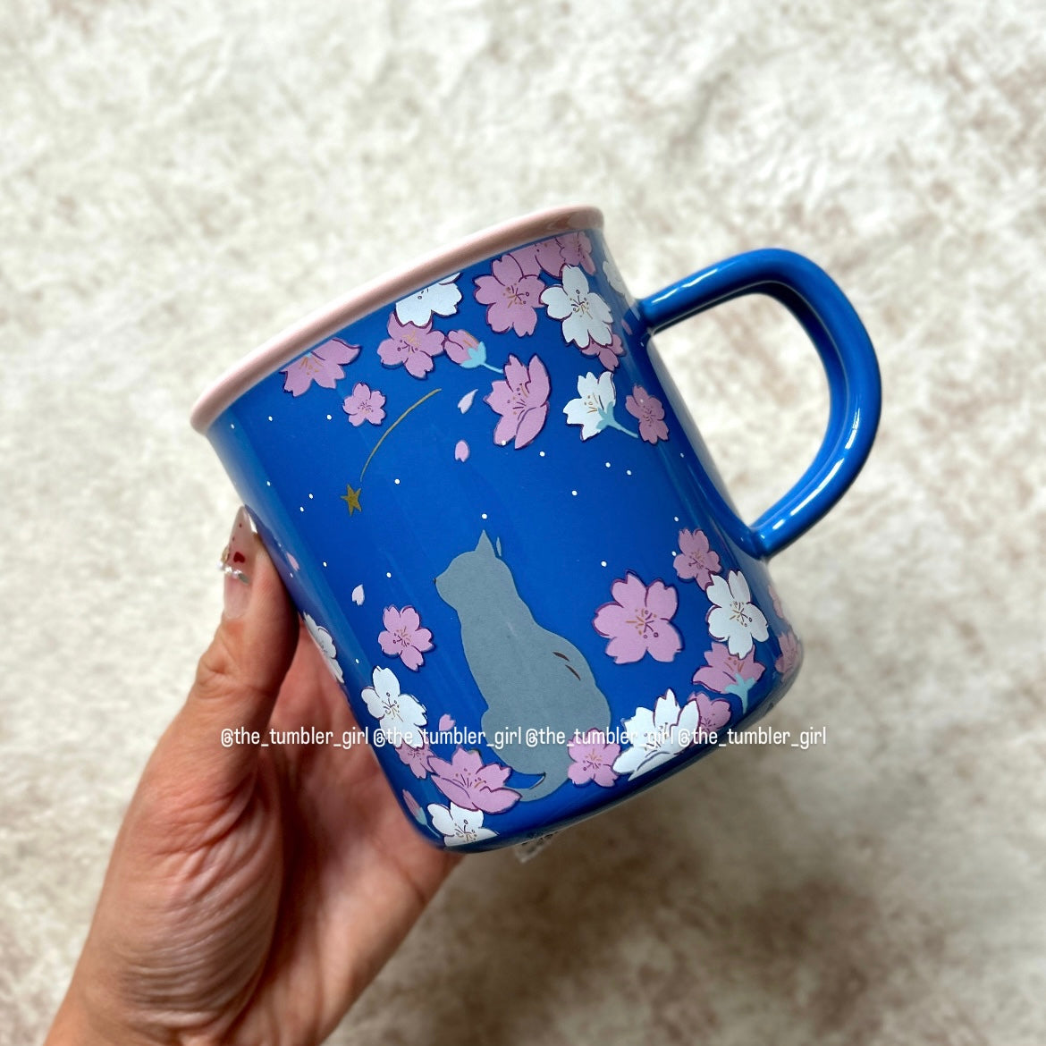 Starbucks Taiwan Shooting Star Cat Mug 14oz (ships late March)