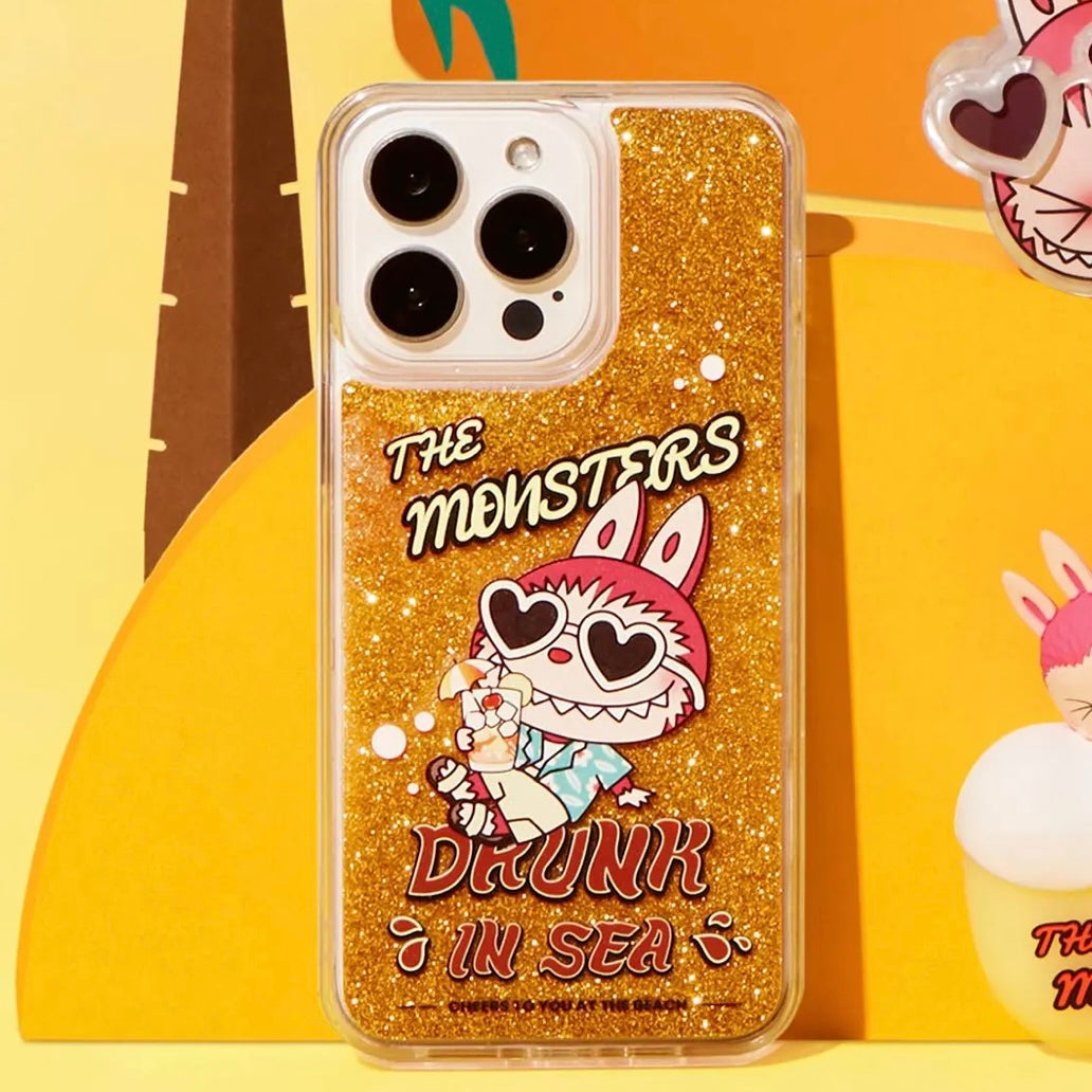 POP MART The Monsters LABUBU Drunk in Sea Series iPhone 14 Pro Max/15 Pro Phone Case