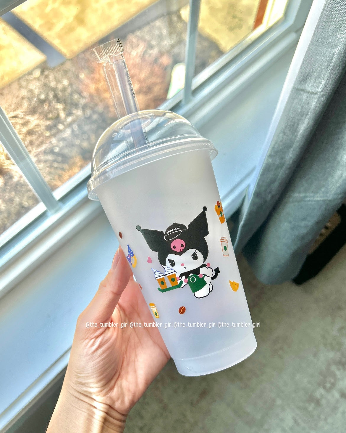 Starbucks Hong Kong x Kuromi Color-Changing Reusable Cold Cup with Straw & Topper (READY TO SHIP)