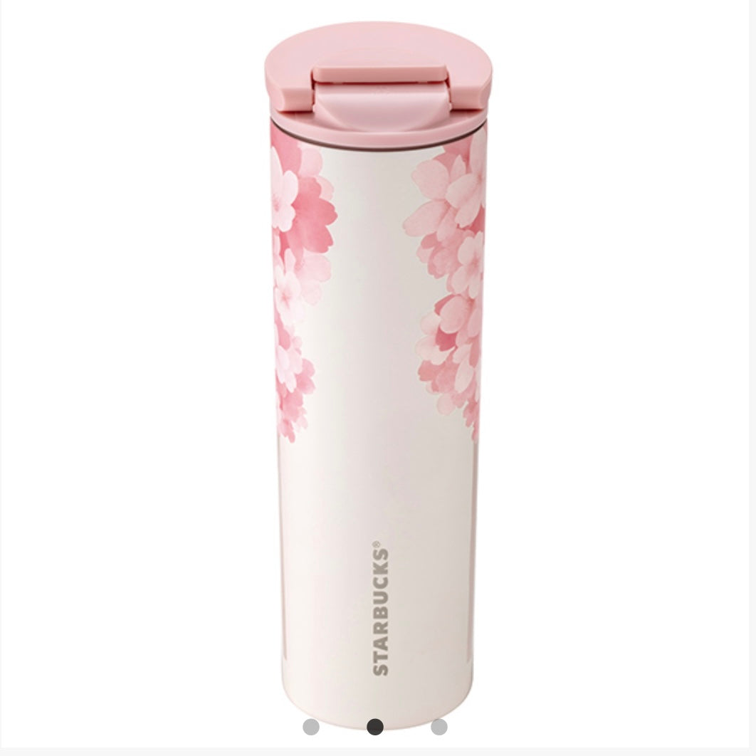 Starbucks Taiwan 2025 Cherry Blossom Collection – 16oz Sakura & Deer Stainless Steel Tumbler (Ships Late March)