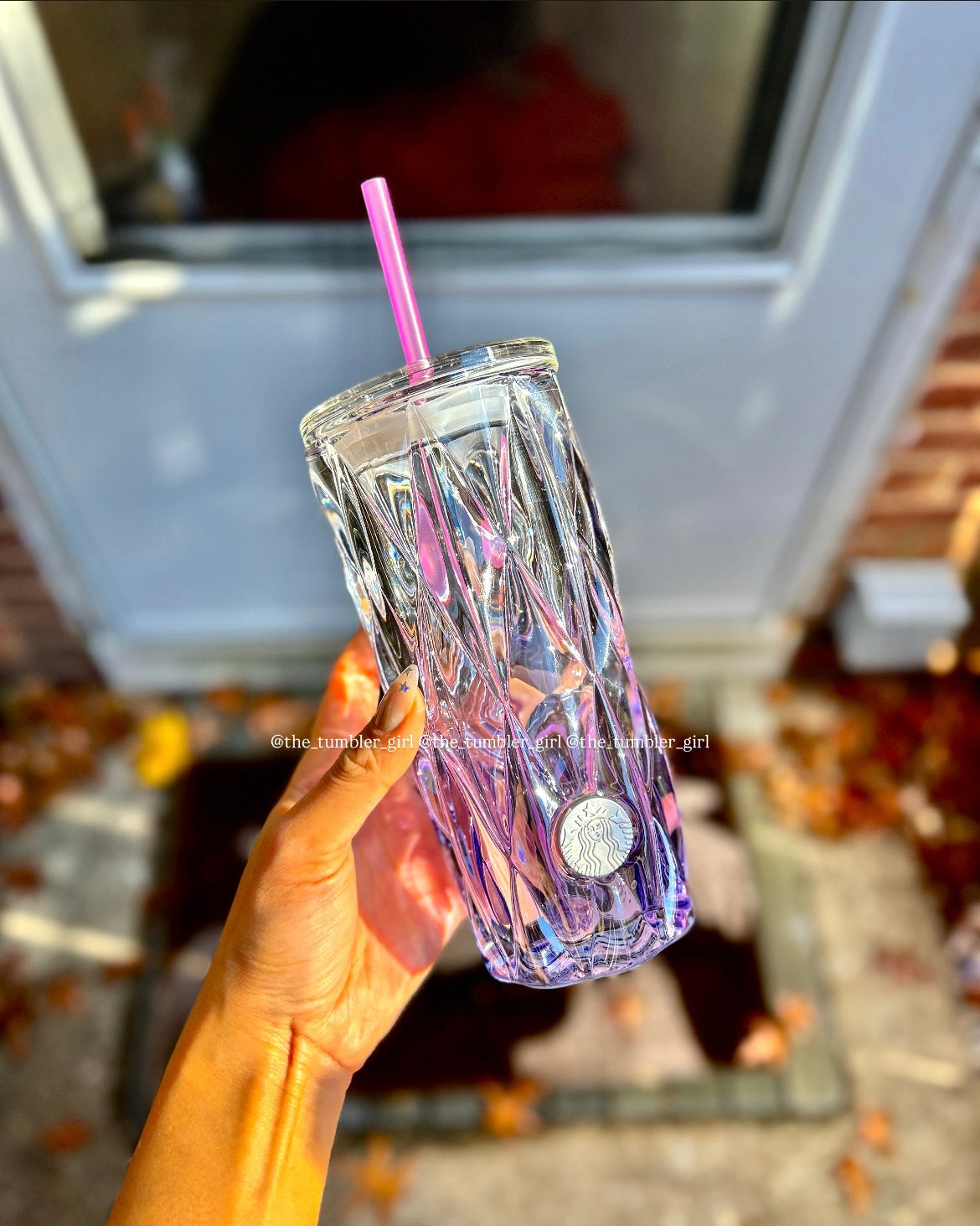 Starbucks 16oz Lavender Gradient Glass Cold Cup Hong Kong Exclusive (READY TO SHIP)