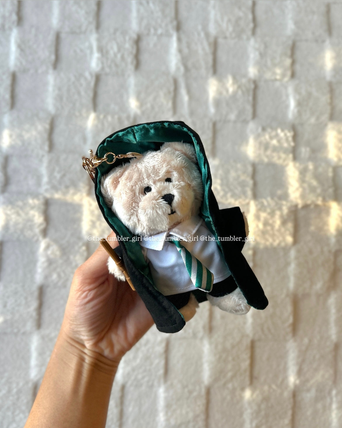 Starbucks China × Harry Potter Slytherin Bearista Keychain (READY TO SHIP)