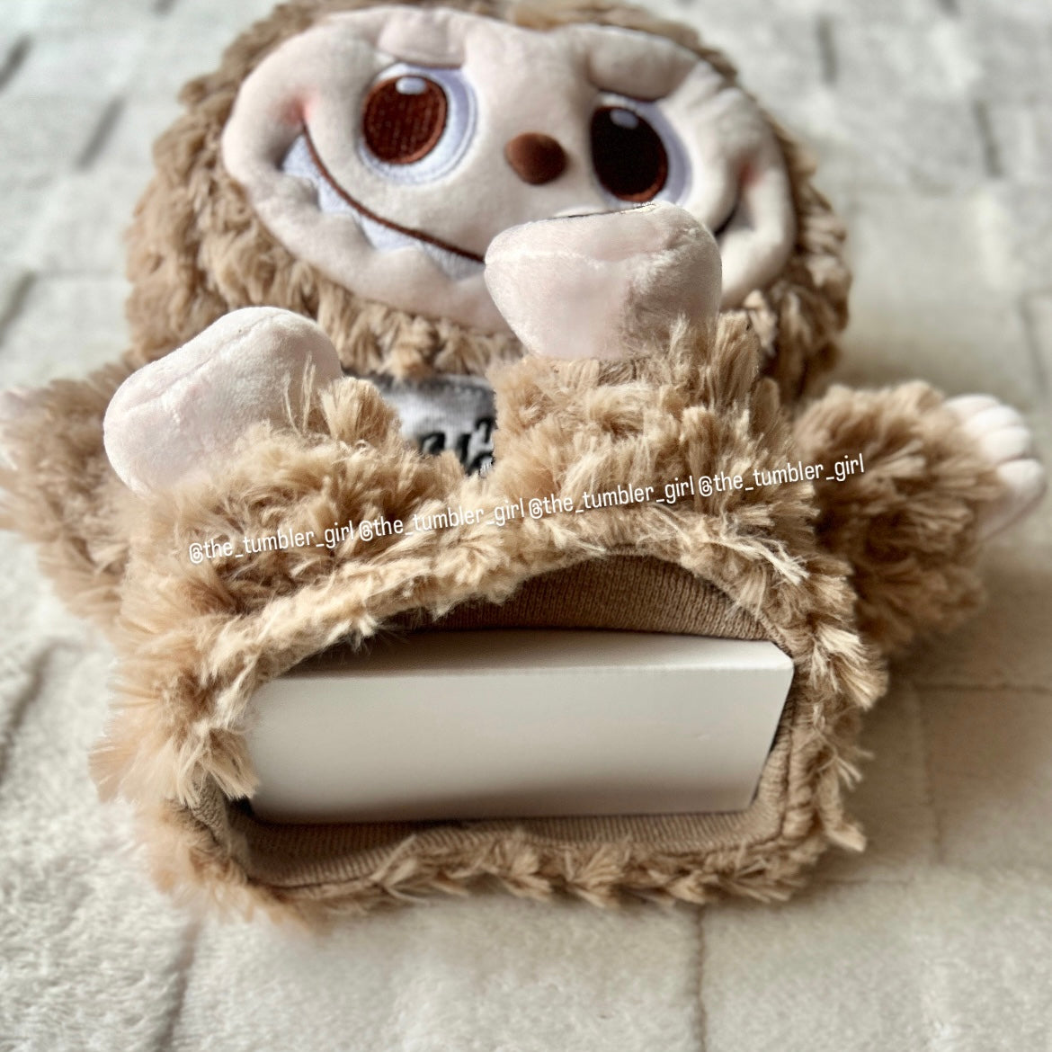 POP MART POP LAND LABUBU Hand Puppet Plush (Brown/Light Brown)