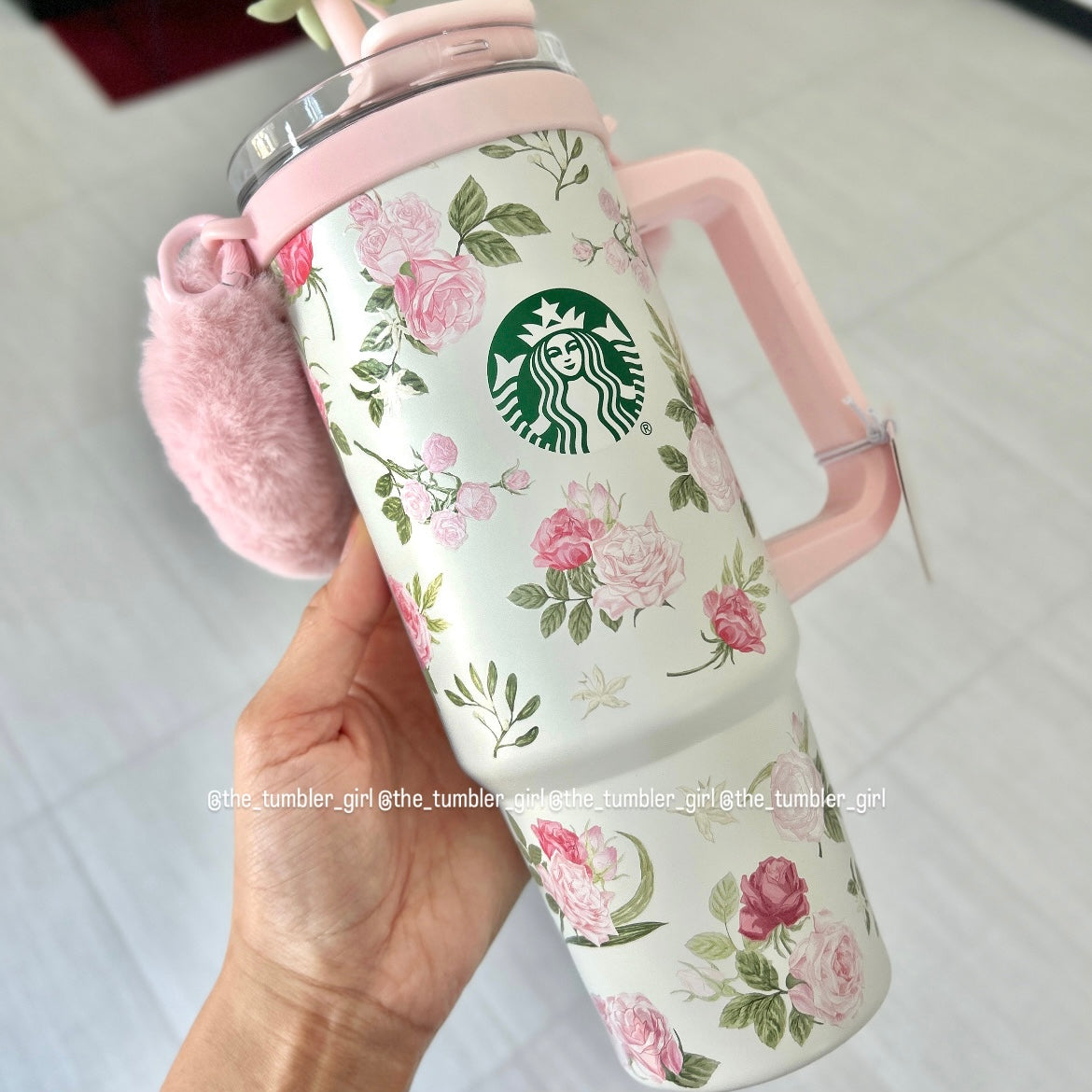 2026 China Exclusive Rose Garden Series 30oz Stainless Steel Tumbler With Cup Charm (READY TO SHIP)