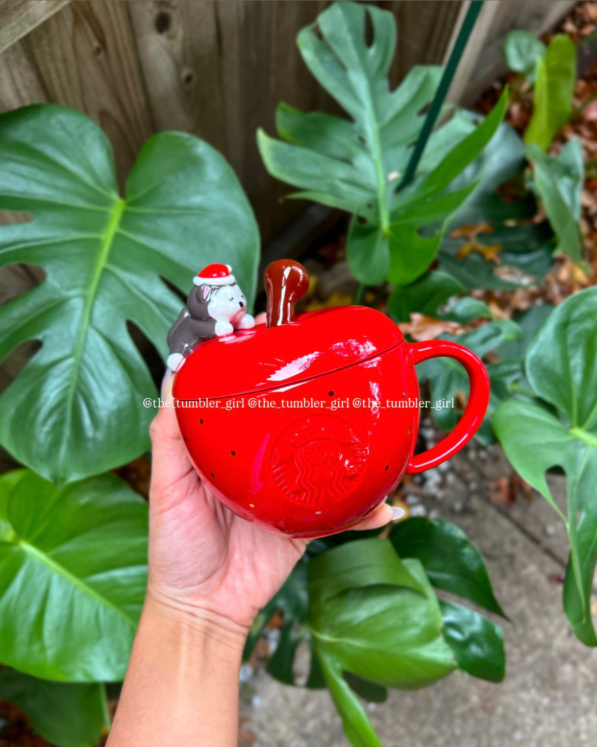 Starbucks China 2025 Holiday 13oz Apple & Husky Ceramic Mug (READY TO SHIP)