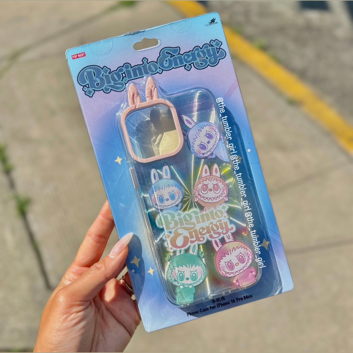POP MART Labubu Big Into Energy Phone Case - Iphone 16 Pro/Pro Max (READY TO SHIP)