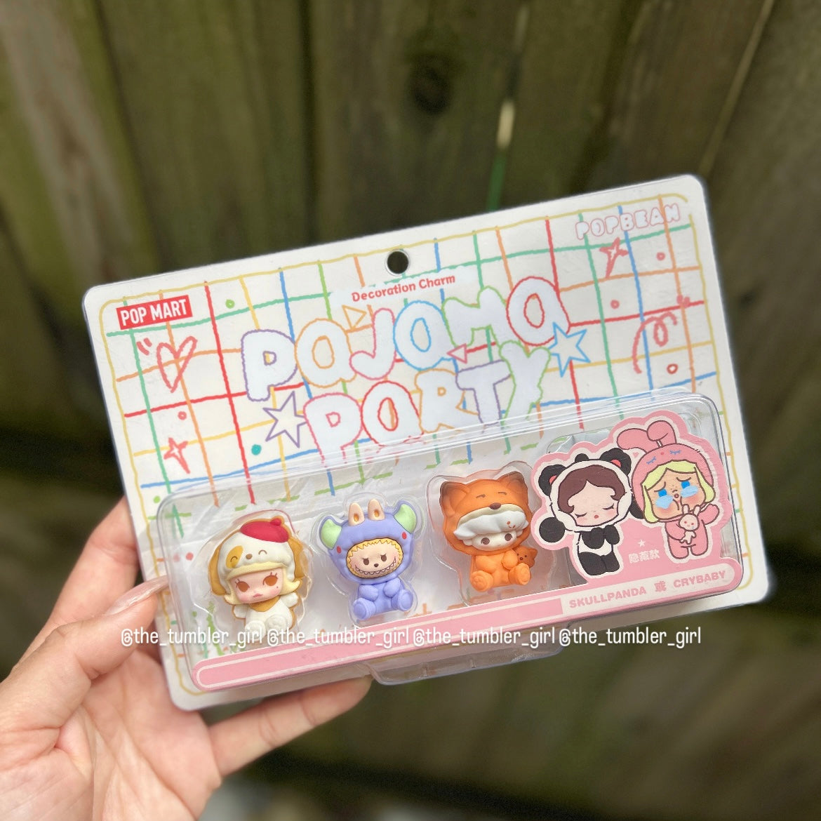 Pop Mart Bubble Cute Particle Pajama Party Series Decorative Buckle Set