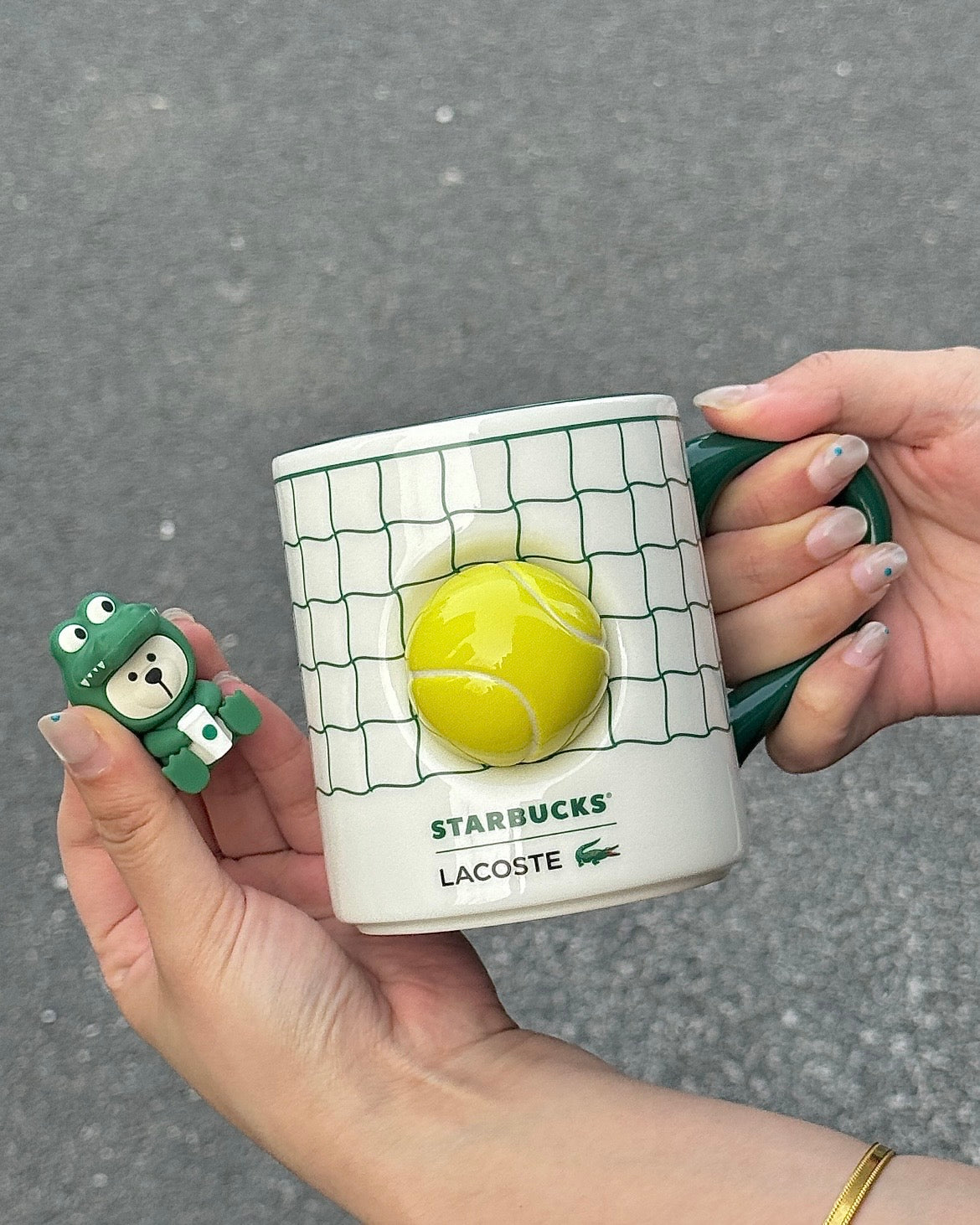 Starbucks China x Lacoste Green Tennis Mug 12oz with Stopper (READY TO SHIP)