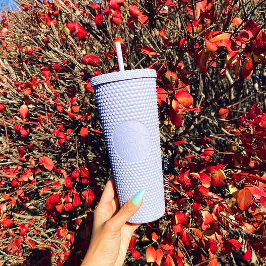 Starbucks Taiwan Purple Lilac Matte Studded Tumbler
