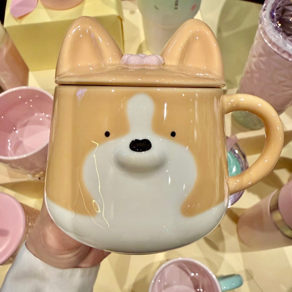 Starbucks Taiwan Corgi Cherry Blossom Mug 10oz (READY TO SHIP)