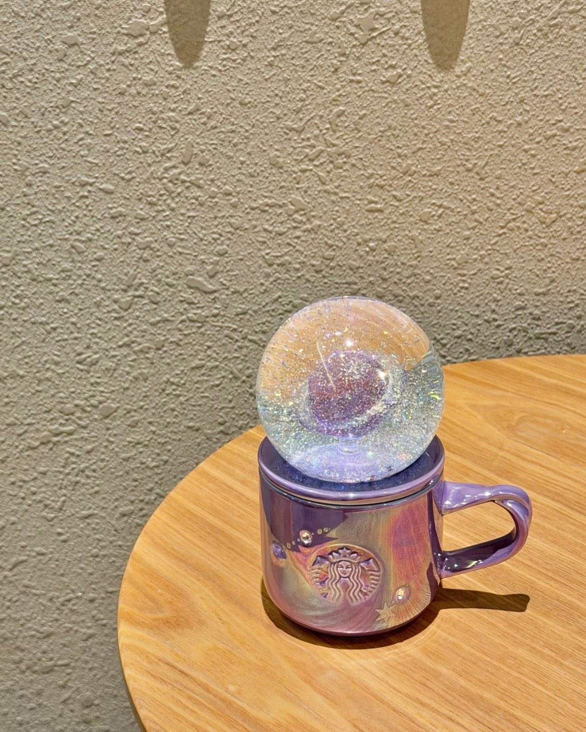 Starbucks China Violet Night Galaxy 9oz Planet-Shaped Crystal Ball Mug