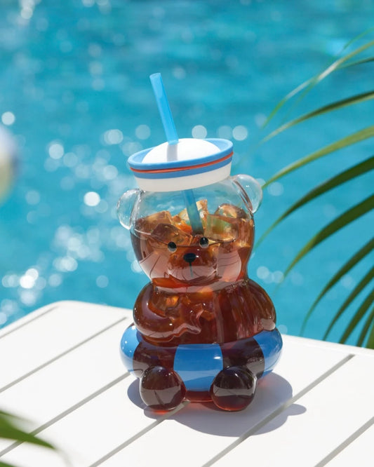 Starbucks China Exclusive 27oz Sailor Bear Glass Cup (READY TO SHIP)