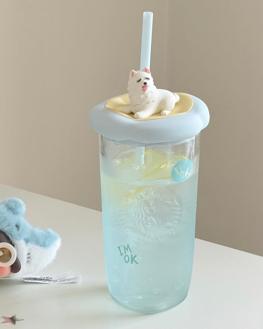 Starbucks China 2026 Paws Series 17oz Glass Cold Cup