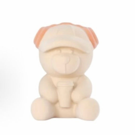 Starbucks Shanghai 2026 Pop-Up Exclusive Ceramic Flocked Bearista Piggy Bank Figurine (CREAM)