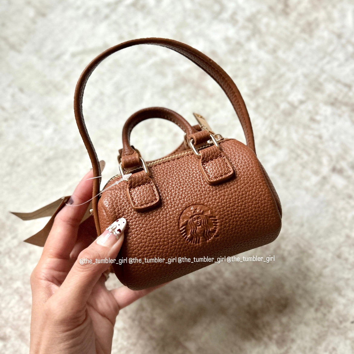 Starbucks Taiwan Mini Siren Brown Duffle Bag (READY TO SHIP)