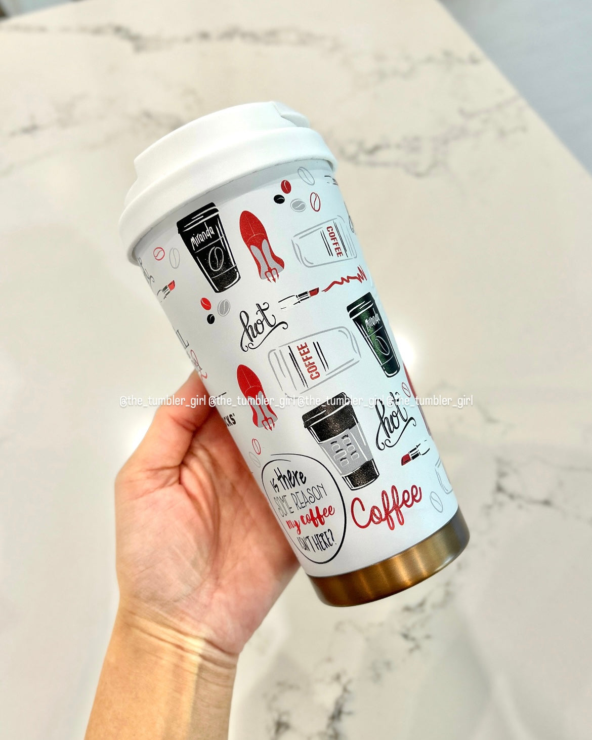 2026 China Exclusive TDWP 16oz White Stainless Steel Tumbler With Accessories (READY TO SHIP)