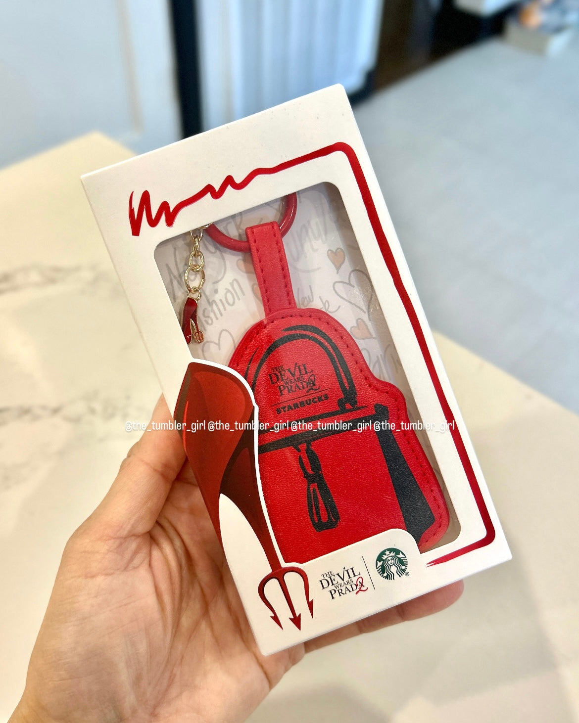 Starbucks China x The Devil Wears Prada Fashion Bag Style Mirror Keychain / Bag Charm (READY TO SHIP)