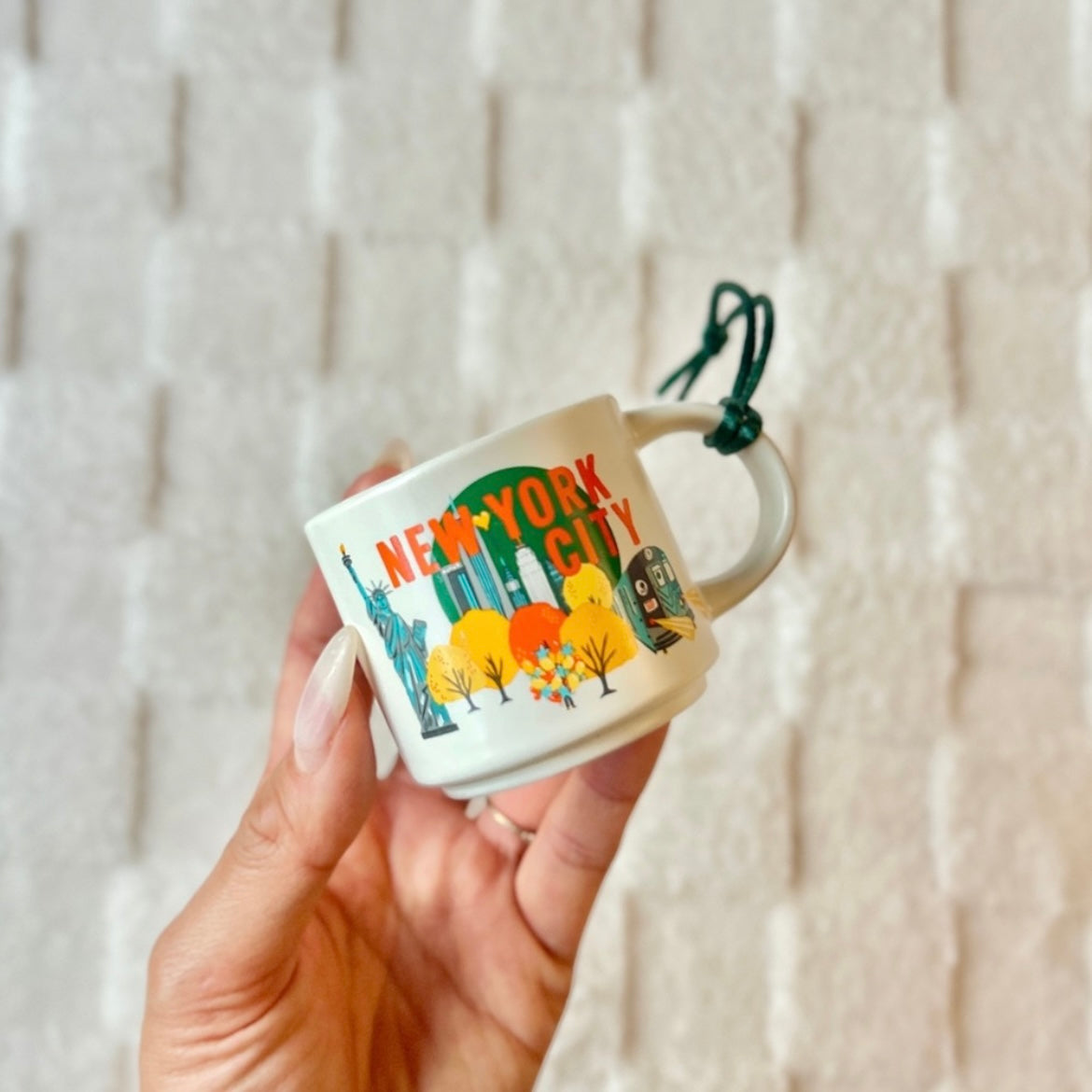 Starbucks New York City Mini Ceramic Ornament Mug  Discovery Series 2oz (READY TO SHIP)