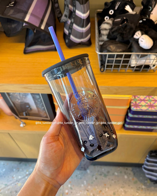 2026 Taiwan Black Cat Fairy Band Release 16oz Triangle Glass Cold Cup (Ships Early November)