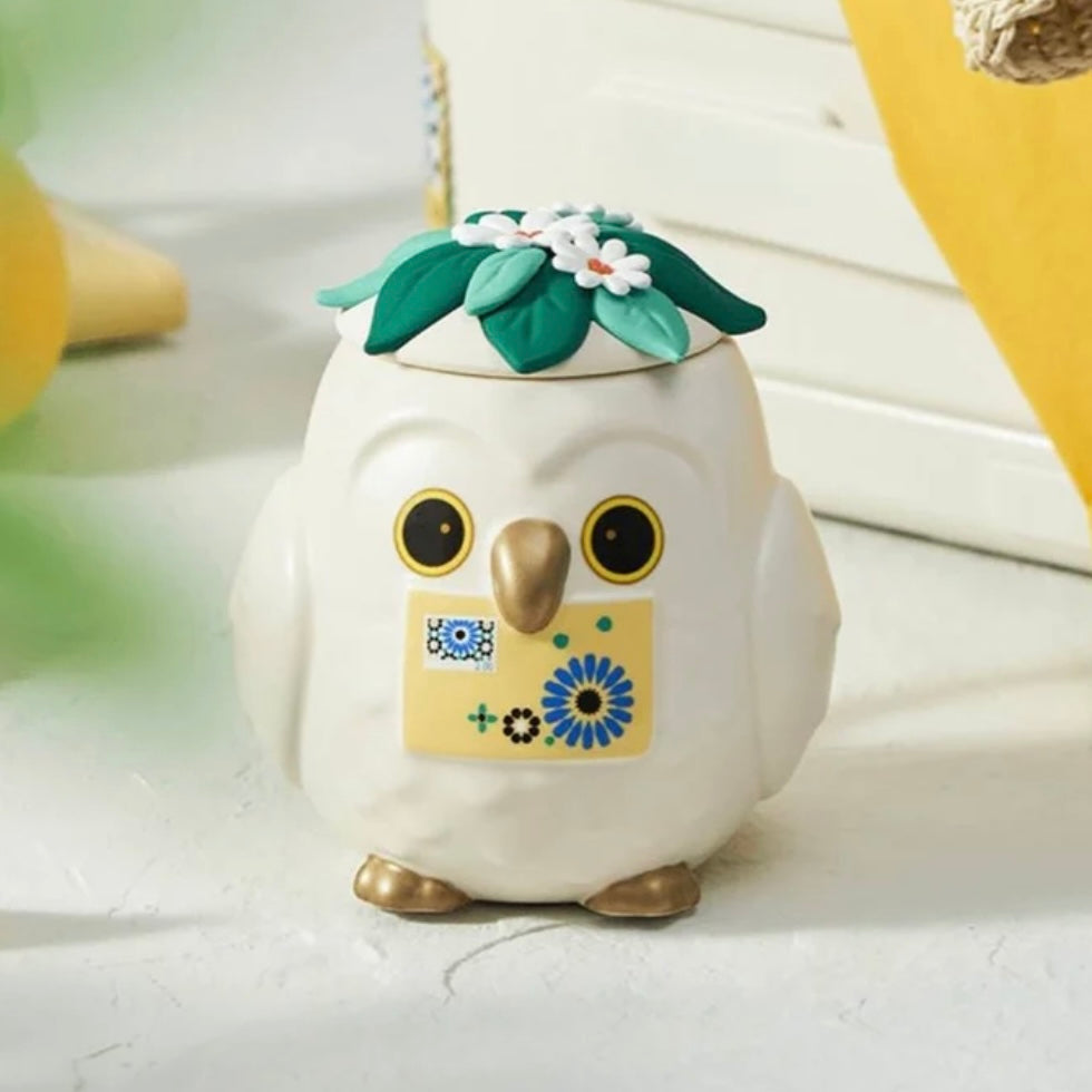 Starbucks China 13oz Ceramic Owl Mug w/ Heat-Changing Eyes (READY TO SHIP)